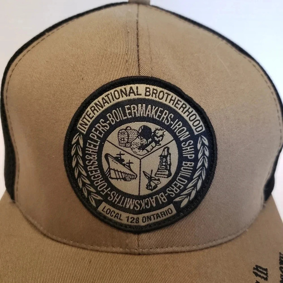 International Brotherhood Local 128  Ontario 75th Anniversary Mens Fitted Hat. - Picture 2 of 9